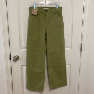 Brand new with tags Emmett wide leg Madewell pants in artichoke